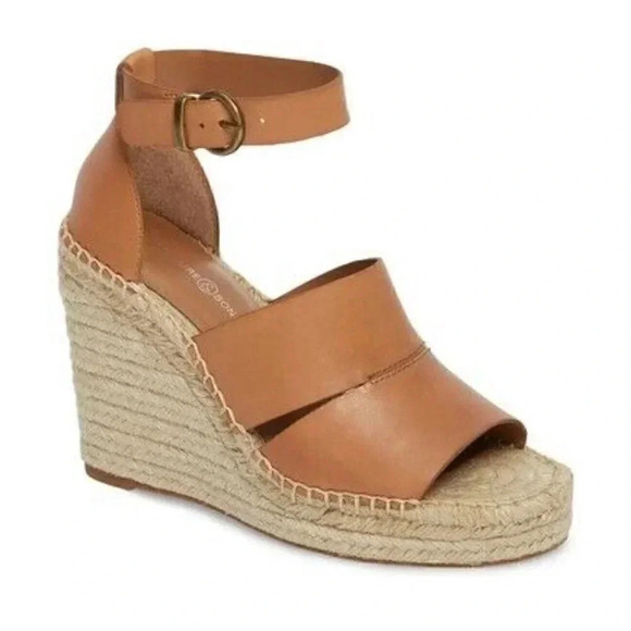 Treasure & Bond Size 11Cognac Brown Sannibel Espadrille Platform Wedges NEW! - Picture 1 of 6